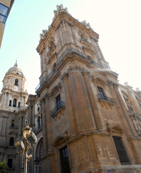 View of Málaga's cathedral and its unfinished tower